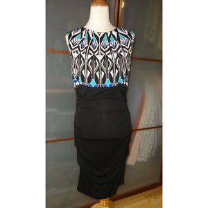 Nicole Miller Ruched Stretch Jersey Dress NEW